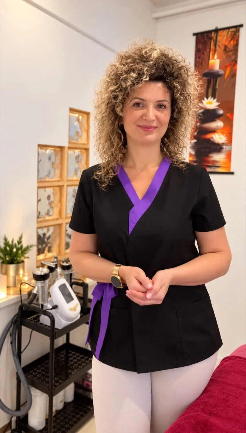 Terapeut DTherapy în cabinetul de masaj